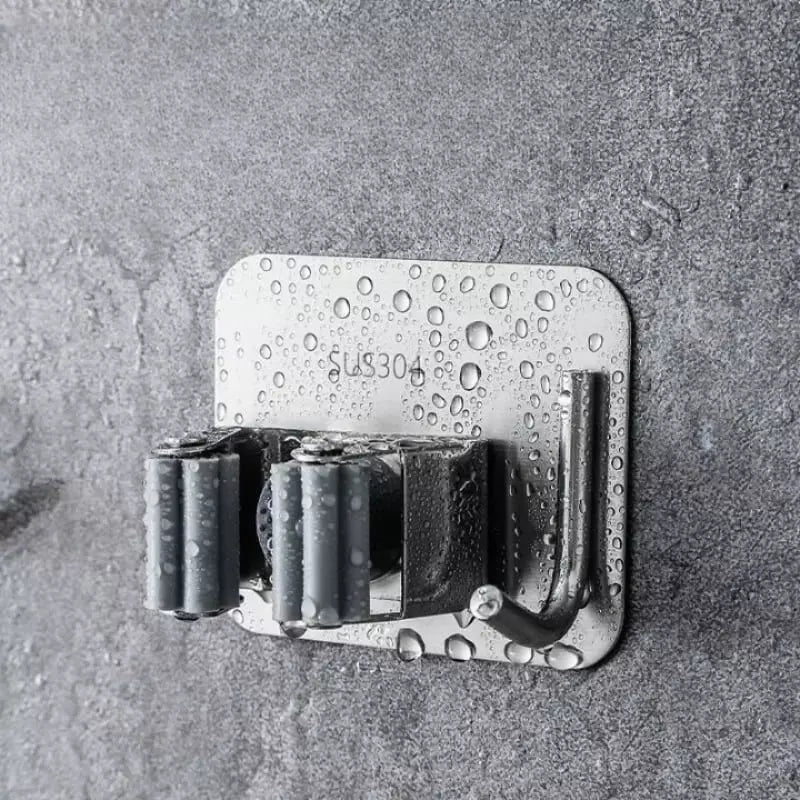 Suporte de Vassoura Adesivo Aço inoxidável Brasicanas