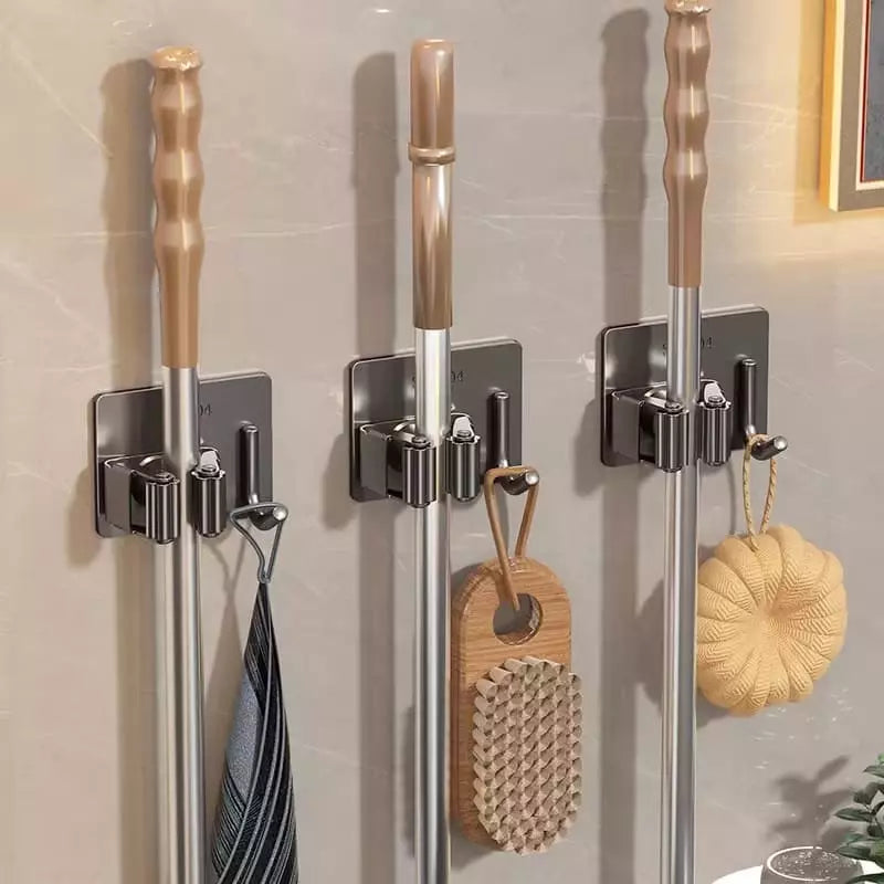 Suporte de Vassoura Adesivo Aço inoxidável Brasicanas