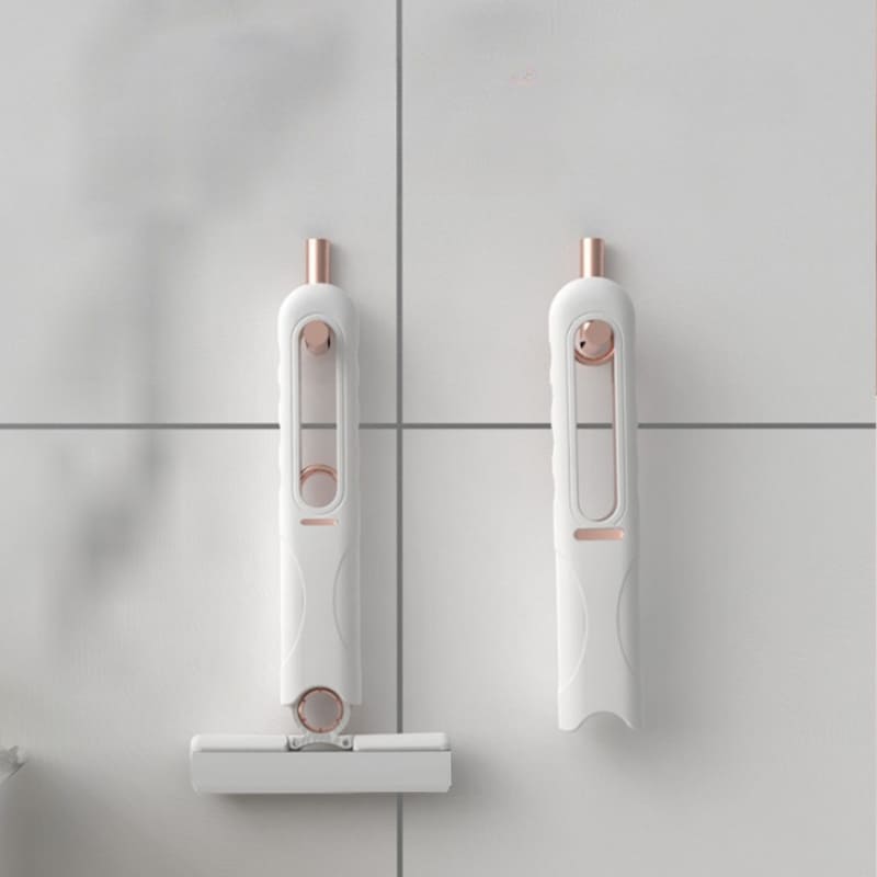 Rodo de Pia Esfregão Mini Mop Brasicanas com esponja de alta absorção e cabeça retrátil, ideal para limpeza eficiente.