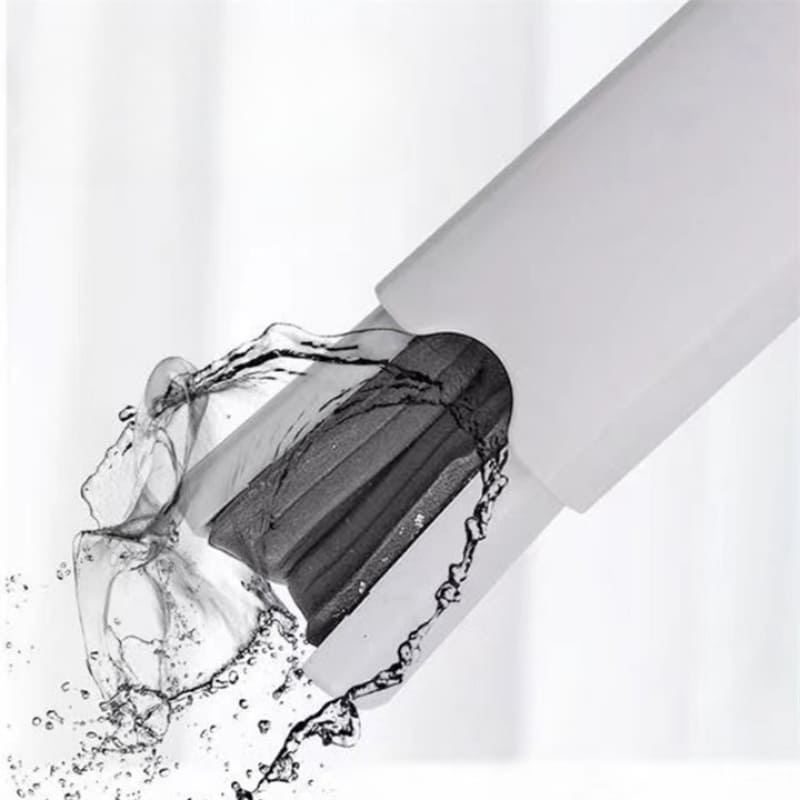 Rodo de Pia Esfregão Mini Mop Brasicanas com esponja de alta absorção e cabeça retrátil, ideal para limpeza eficiente.