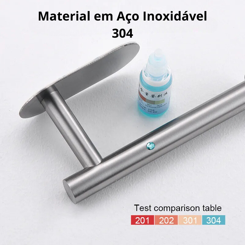 Suporte de Papel em Aço Inox