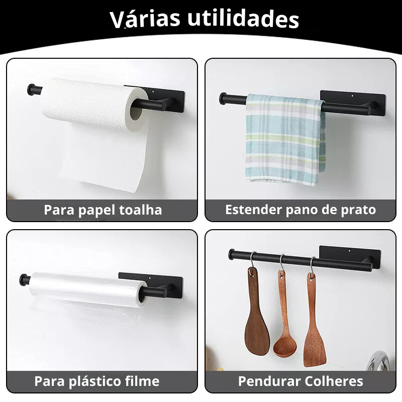 Suporte de Papel em Aço Inox