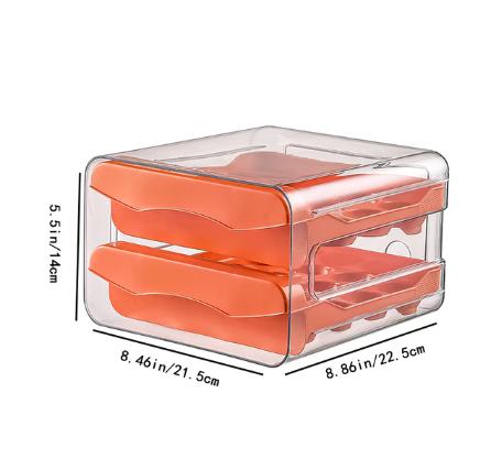 Organizador de Geladeira com Gavetas Porta Ovos Brasicanas