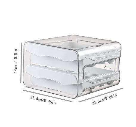 Organizador de Geladeira com Gavetas Porta Ovos Brasicanas