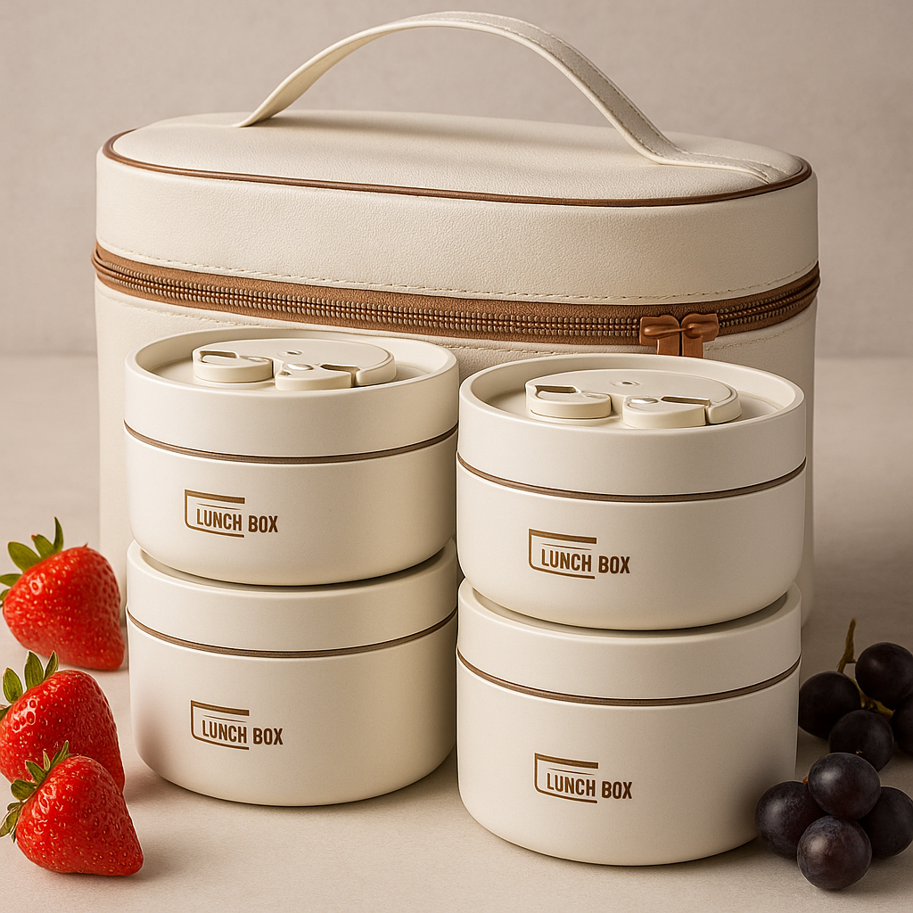 Kit Potes Térmicos Lunchbox + Lancheira Brasicanas – Conserve suas Refeições com Estilo e Eficiência!