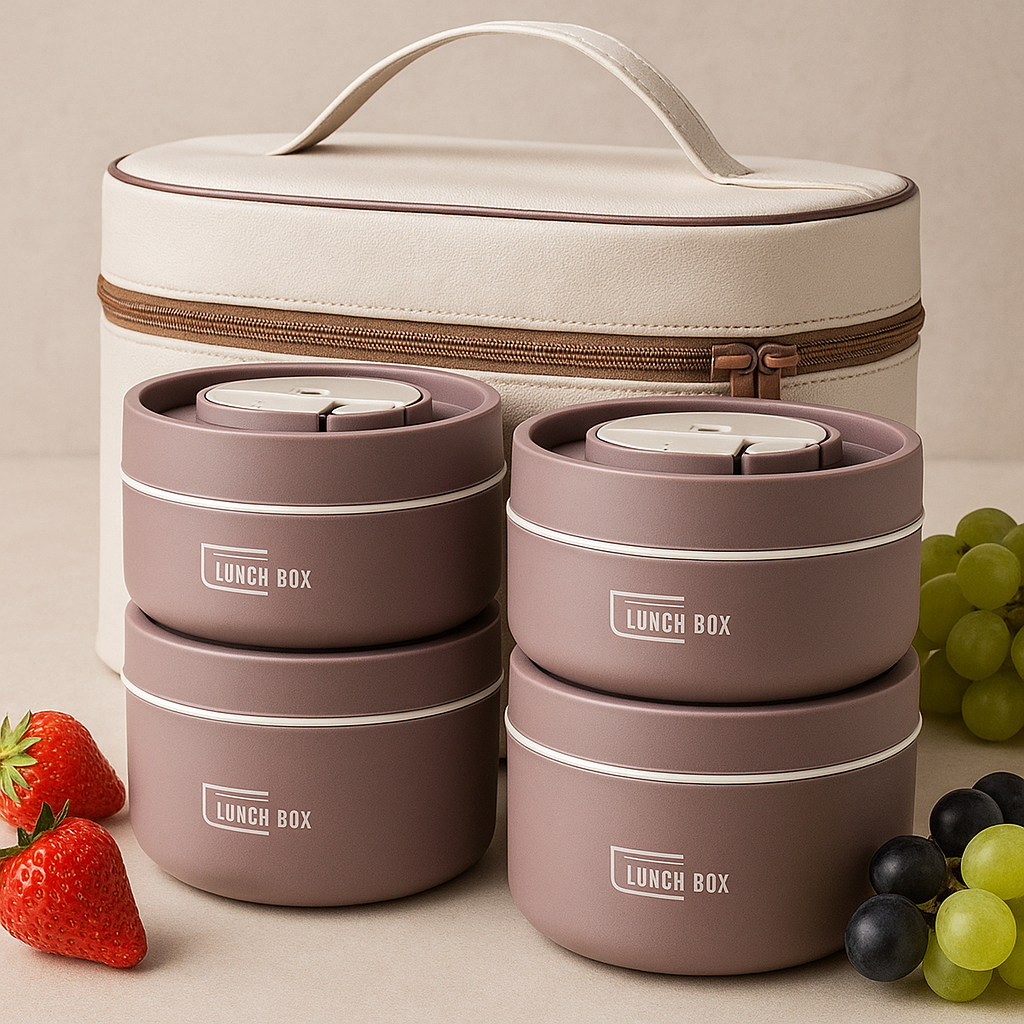 Kit Potes Térmicos Lunchbox + Lancheira Brasicanas – Conserve suas Refeições com Estilo e Eficiência!