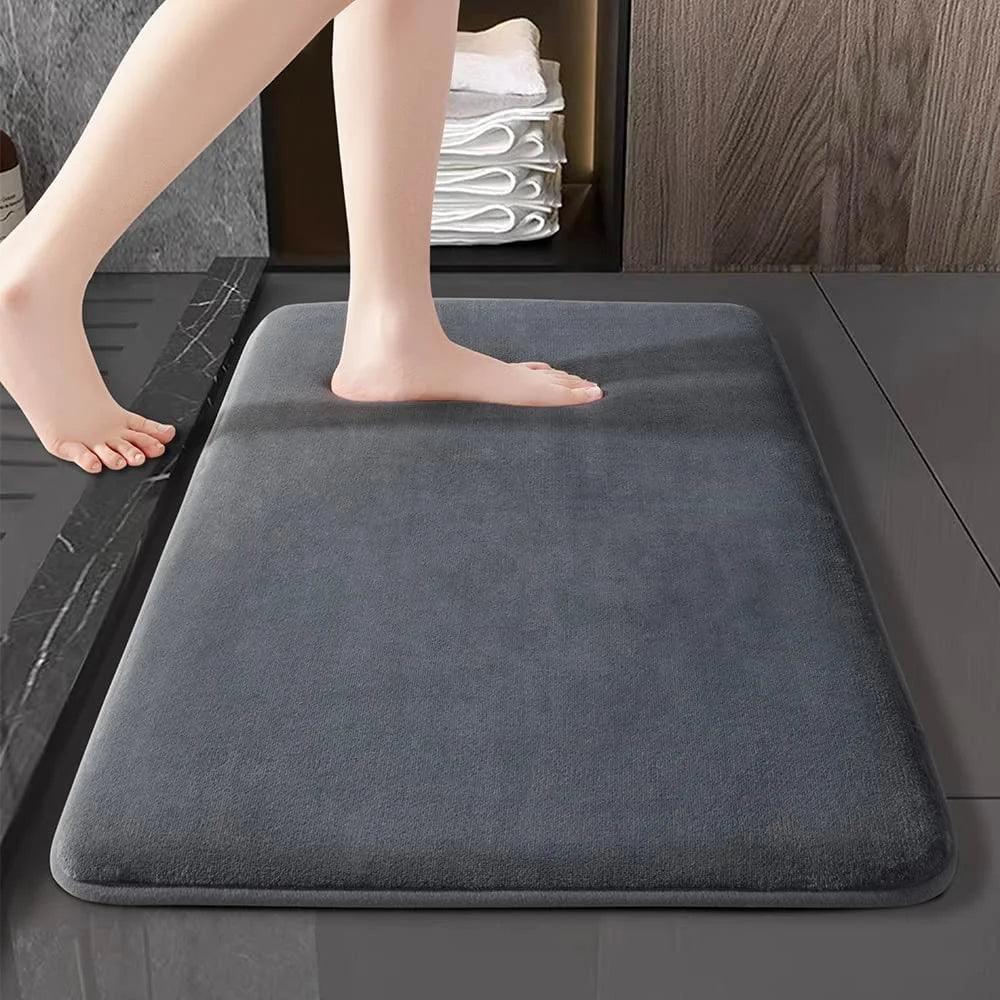 Tapete Soft cinza escuro com textura suave e confortável