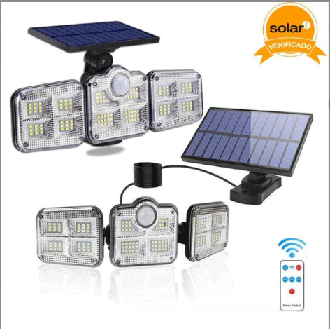 Refletor Led Solar Triplo 800W Brasicanas